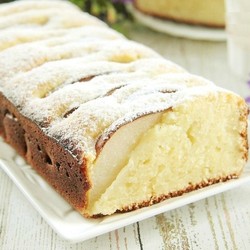 творожный кекс с грушами