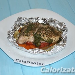 Карп на овощной подушке