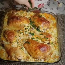 рис с курицей