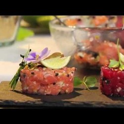 Закуска из трёх тартаров