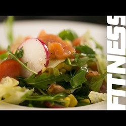 Салат из Лосося и Рукколы || iCOOKGOOD on FOOD TV || Салаты