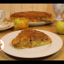 Янтарный яблочный пирог/торт Татьяны Толстой