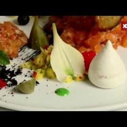 "Тар-Тар из Лосося" - В РЕСТОРАНЕ БУДАПЕШТ С АНДРЕЕМ ДРОМОВЫМ