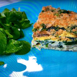 Итальянский омлет Фриттата от Kayla Itsines | Spinach & Mushroom Frittata | Олина Кухня #53