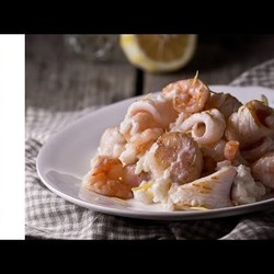Ризотто с гребешками и креветками || iCOOKGOOD on FOOD TV || Морепродукты