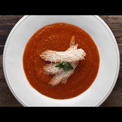 Крем Суп из Печеных Помидор с Теплым Кусочком Хлеба и Пекорино || FOOD TV Простой и Быстрый Рецепт