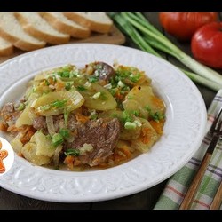 Слоенка Картофельная с Мясом