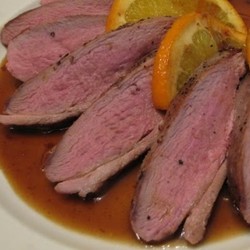 Утиная грудка под апельсиновым соусом