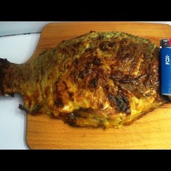 Огромные  караси, жаренные в сметане,без костей