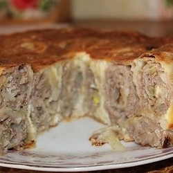 Пирог "Лаваш в заливке".