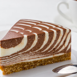 Творожный торт зебра, без выпечки.