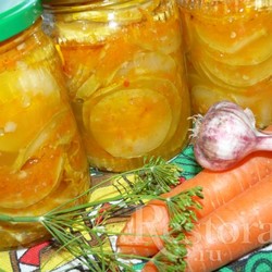 кабачки на зиму с остреньким соусом