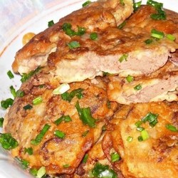 Куриная печень в сметанно-чесночном кляре