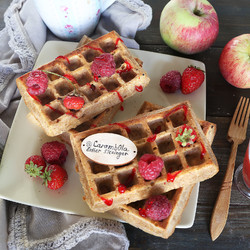 Полезные яблочные вафли