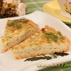 Пирог с сыром и творогом