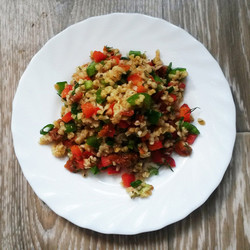 Табуле с вялеными помидорами