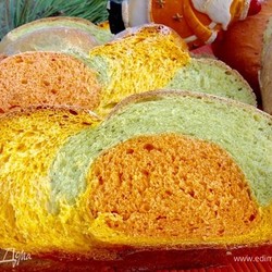 Хлеб «Светофор». Ингредиенты: тыквенное пюре, мука 1 сорт, соль