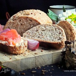 Булка гречневая с льняной мукой