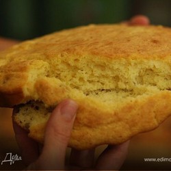 Кукурузный хлеб на сале без дрожжей
