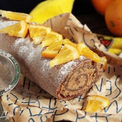 Штрудель бананово-апельсиновый