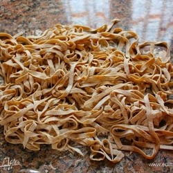 Домашние тальятелле на гречневой и льняной муке