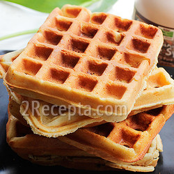 Вафли на кефире в электровафельнице