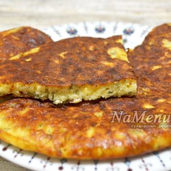 Ленивые хачапури с сыром на сковороде