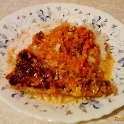 Тушеный минтай с рисом рецепт с фото