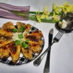 Куриные крылышки с кунжутом по-азиатски