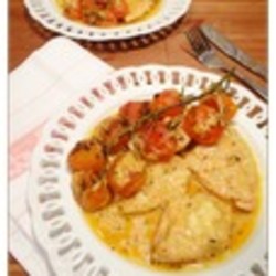 Куриное филе с моцареллой и черри