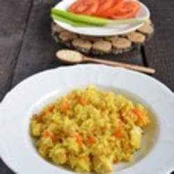 Плов из бурого риса