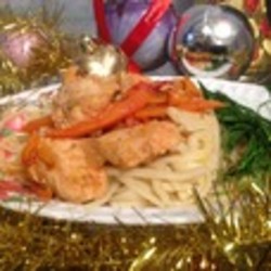 Тушеные куриные грудки с овощами