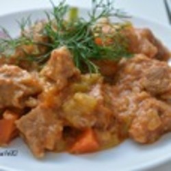 Кабачки с мясом в мультиварке
