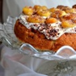 Шарлотка банановая с кленовым сиропом