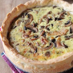 Грибной киш