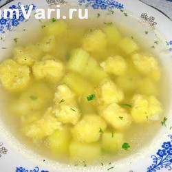 Суп с галушками (клецками)