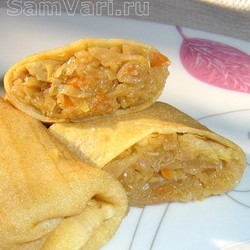 Блины с капустой
