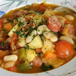 Serbische Bohnensuppe