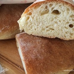 Хлеб Pane Ca savio. Ингредиенты: мука, вода, дрожжи свежие
