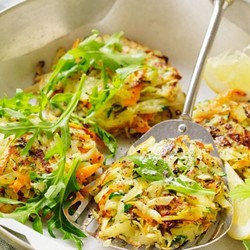 Zucchini-Möhren-Puffer