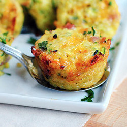 Mini Ham and Cheese Quinoa Cups - Iowa Girl Eats