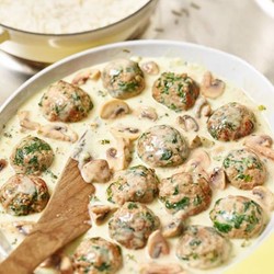 Hack-Spinat-Klopse mit Reis | maggi.de