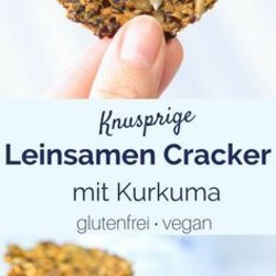 Glutenfreie Leinsamen-Cracker