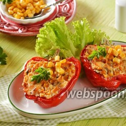 Перец болгарский фаршированный кукурузой рецепт с фото, как приготовить на Webspoon.ru