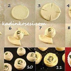 Оригинальное оформление выпечки тесто