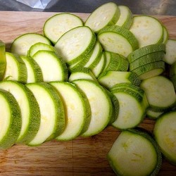 Кабачки запечённые в заливке