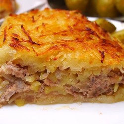 Картофельно-мясная запеканка, с интересным названием Харя