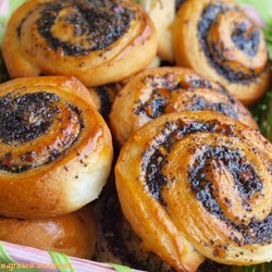 Печенье "Улитка" с  маком