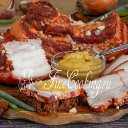 Грудинка в луковой шелухе