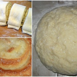 Творожные улитки.  Спиральные булочки с творогом без дрожжей и масла